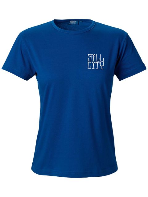 T-shirt Woman, Blue - Sill City Text (small logo)